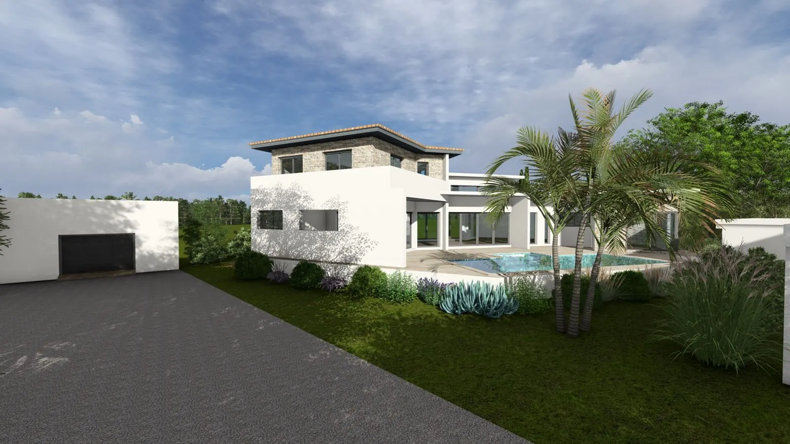 Villa contemporaine, Neuf
